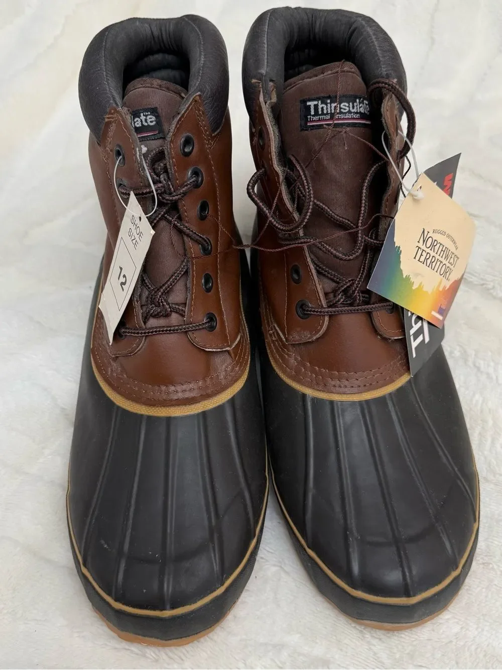 Northwest Territory Brown & Black Waterproof Insulated Duck Boots